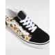 VANS, Old skool leopard glitter, Black/brown