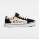 VANS, Old skool leopard glitter, Black/brown