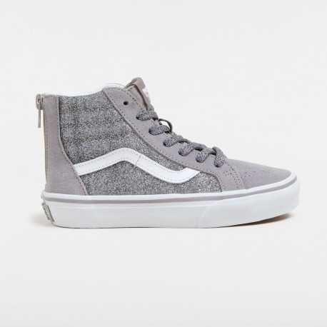 Sk8-hi zip glitter - Gunmetal