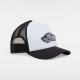 VANS, Classic patch curved bill trucker, Black/white