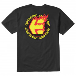 SANTA CRUZ, Flame ss tee, Black