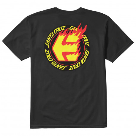 Flame ss tee - Black