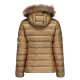 JUST OVER THE TOP, Luxe ml capuche grand froid, Camel