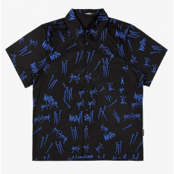 WASTED, Shirt all over blind, Black/ultra blue