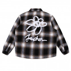 JACKER, Flower tartan overshirt, Multi