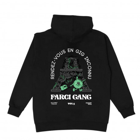 Hoodie gang 5 - Jet black