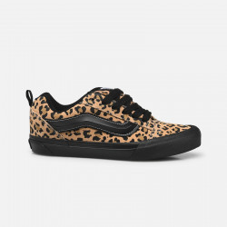 VANS, Knu skool elastic lace leopard pop, Black/multi