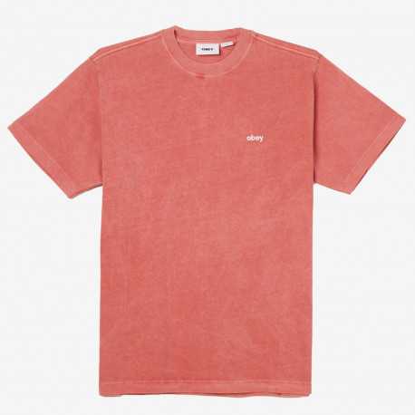 Lowercase pigment tee ss - Pigment mineral red