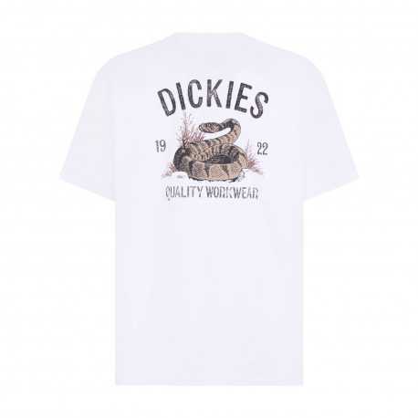 Dickies snake ss tee - White