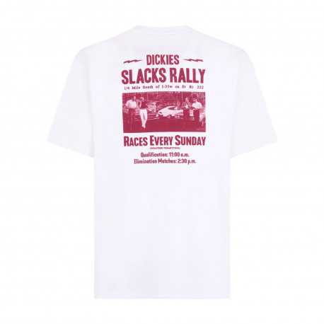 Slacks rally ss tee - White