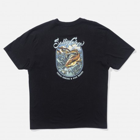 Red fish classic ss tee - Black