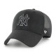 47 BRAND, Cap mlb new york yankees branson mvp bkaq, Black