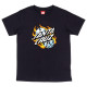 SANTA CRUZ, Youth flaming dice dot t-shirt, Black