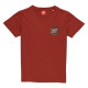 SANTA CRUZ, Youth flame ringed dot t-shirt, Dark rust