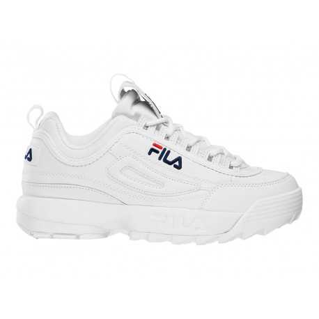 fila heritage disruptor low wmn white