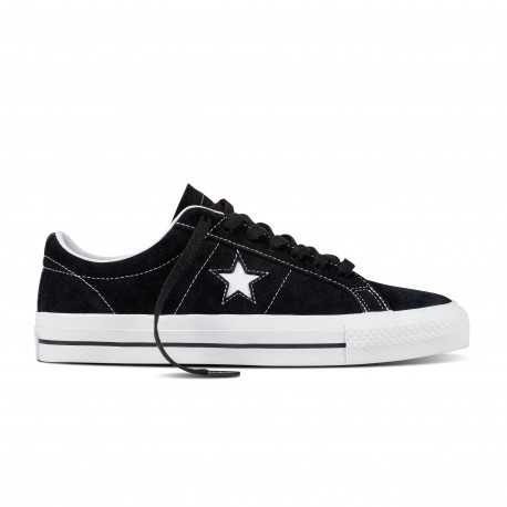 black and white converse one star