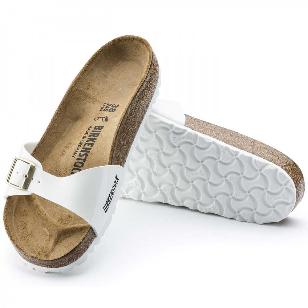 BIRKENSTOCK Madrid Bf Vernis Blanc - Sandales - Suffern