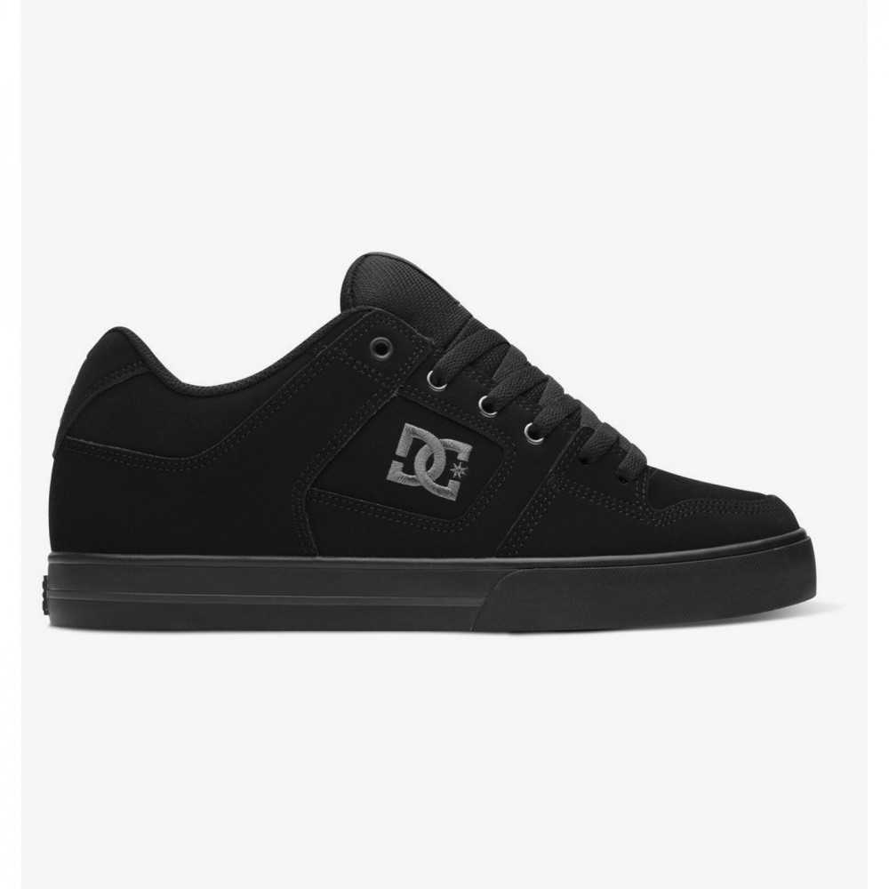 dc pure black & pirate black skate shoes