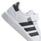 ADIDAS, Grand court 2.0 el k, Ftwwht/cblack/cblack